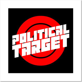 Political Target Red Posters and Art